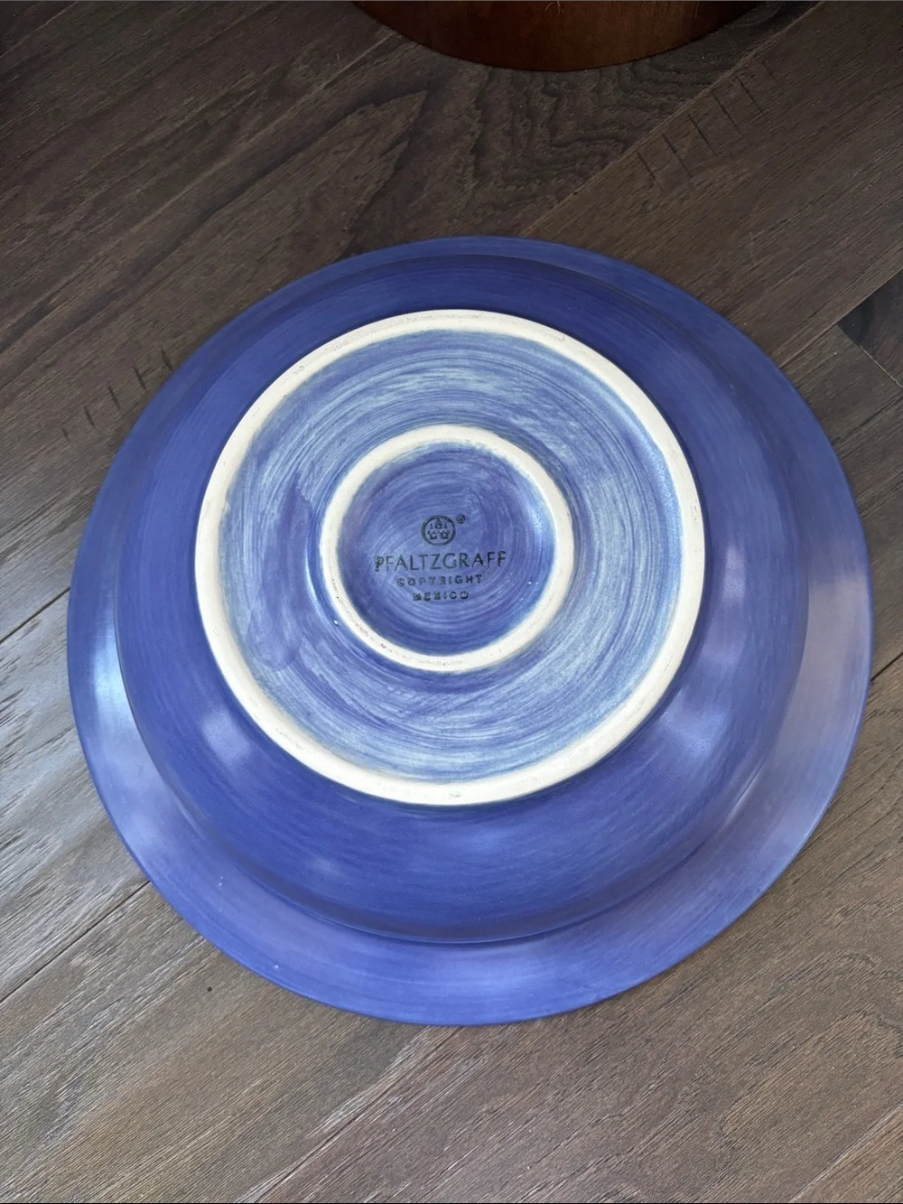 Pfaltzgraff Stonewash Blue Round Stoneware Serving Bowl - 13x4”